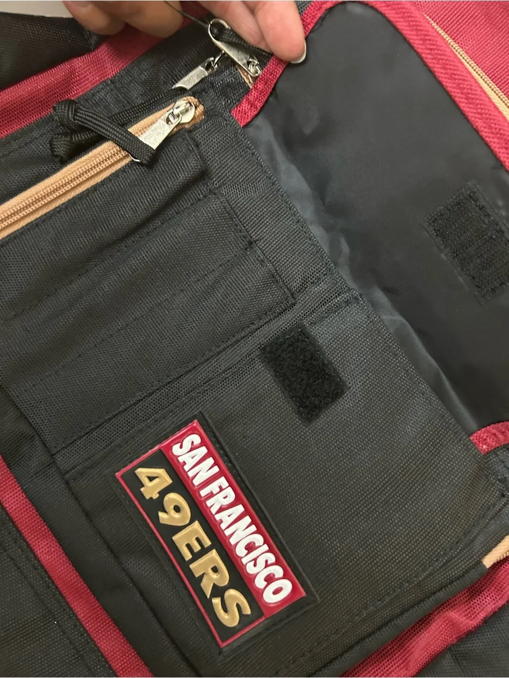 San Francisco 49ers Black & Burgundy Team Backpack